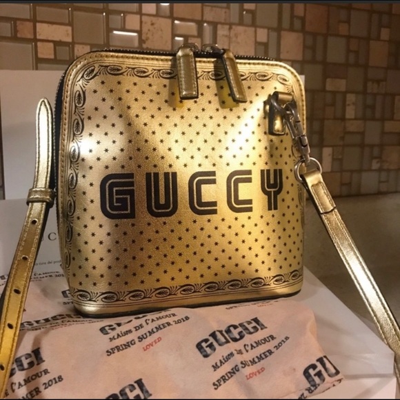 SOLD SALES🔥40%OFF Authentc Gucci Sega Script Bag - Picture 3 of 8
